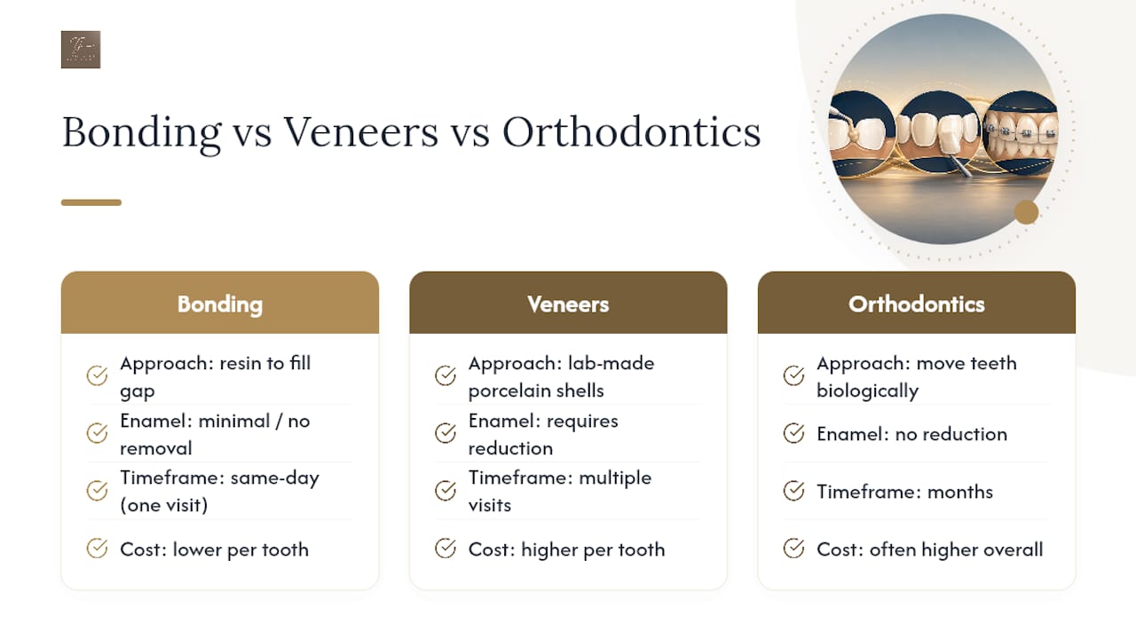 Comparison of gap closure treatment options