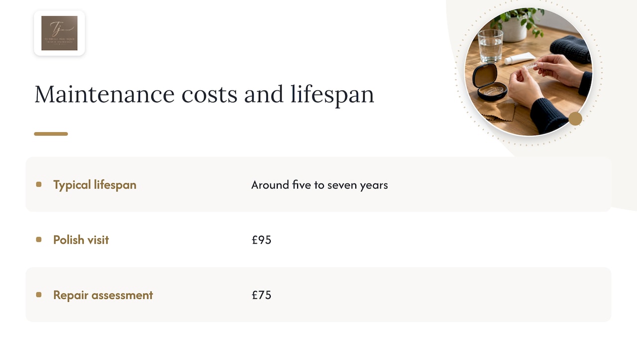Maintenance, longevity and follow-up costs — overview diagram