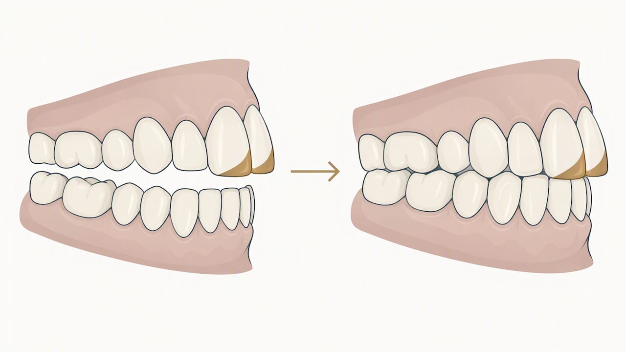 Stages of front-to-back bite adaptation