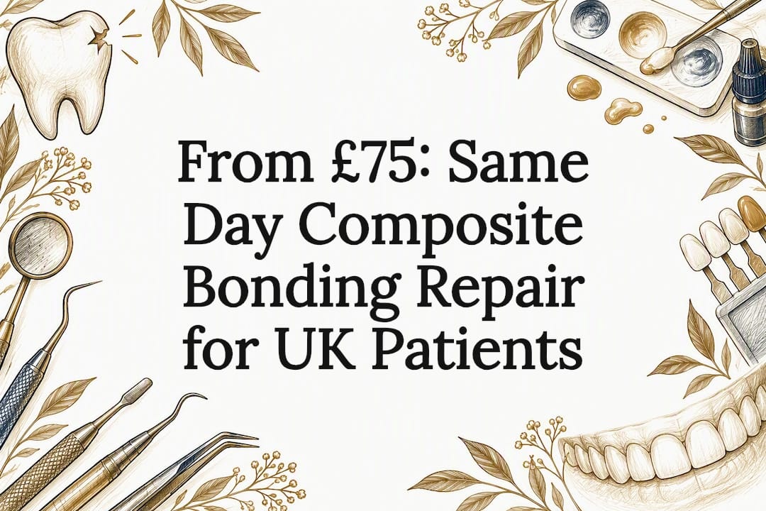 From £75: Same Day Composite Bonding Repair for UK Patients