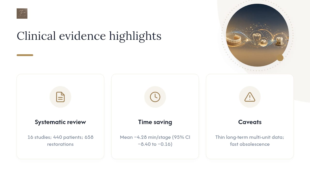What does the clinical evidence actually show? — overview diagram