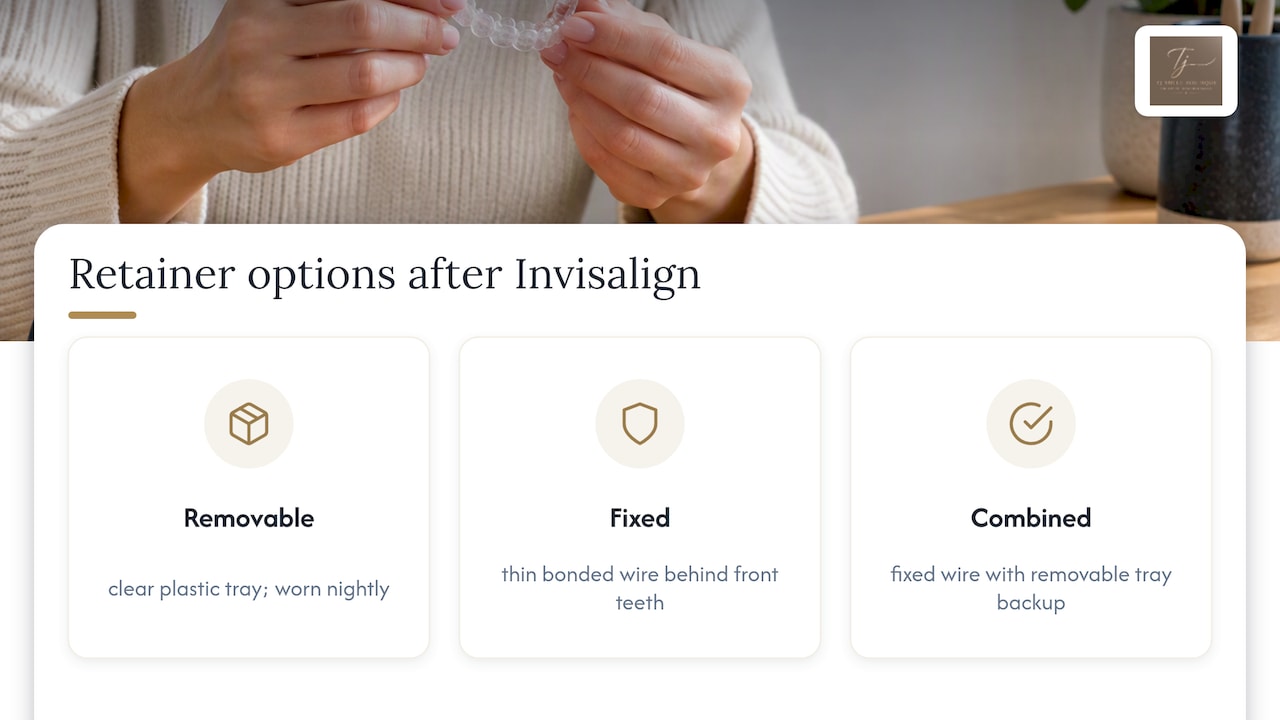 Three post-treatment retainer options