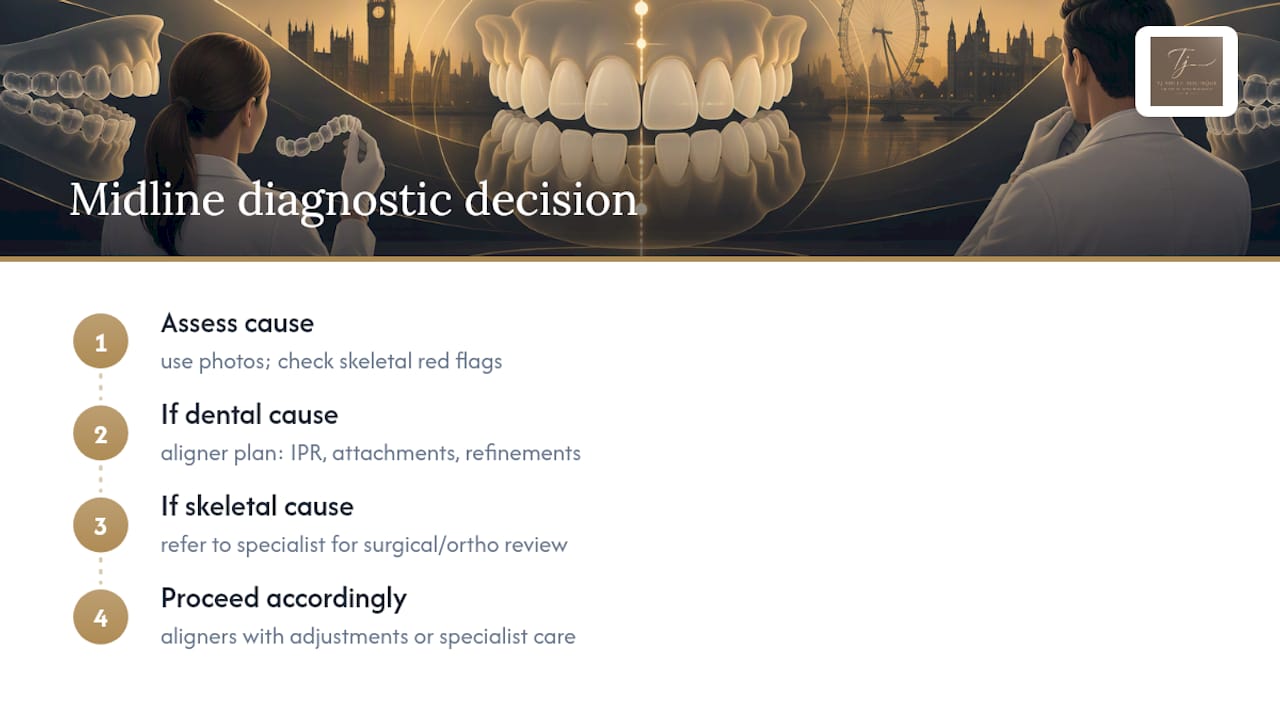 Dental versus skeletal midline assessment pathways
