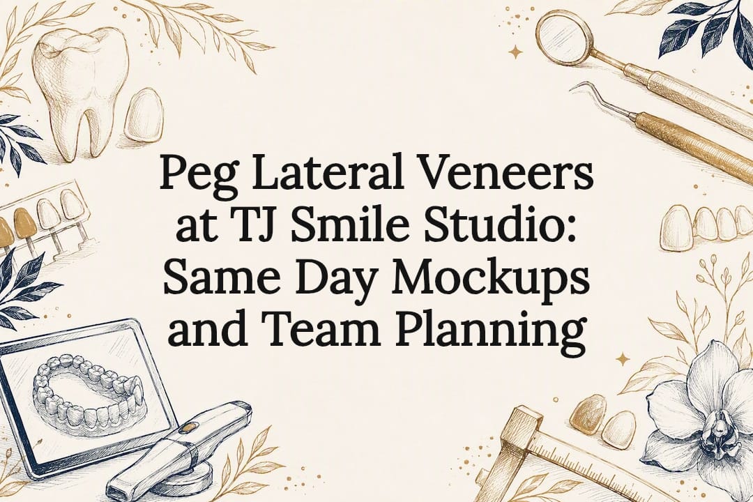 Peg Lateral Veneers at TJ Smile Studio: Same Day Mockups and Team Planning