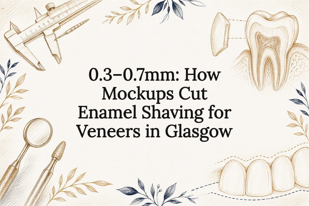 0.3–0.7mm: How Mockups Cut Enamel Shaving for Veneers in Glasgow