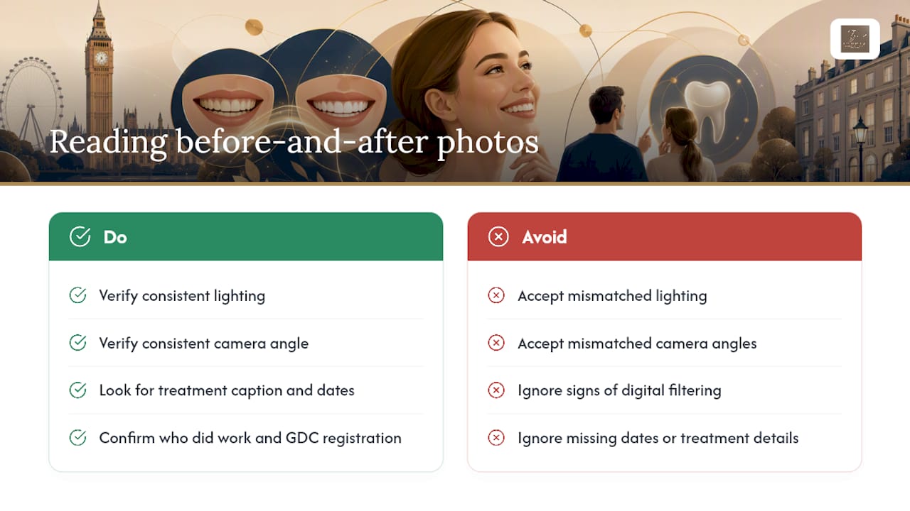 Three checks for trustworthy smile photos
