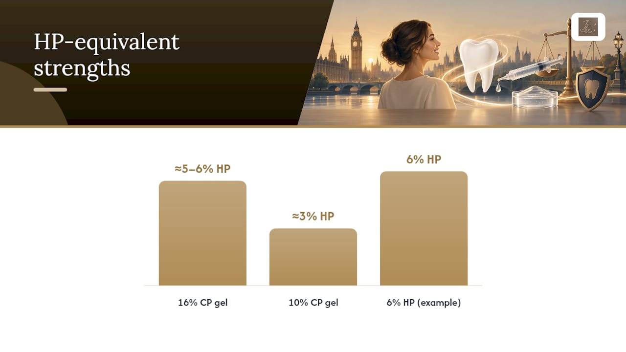 HP and CP whitening strength comparison