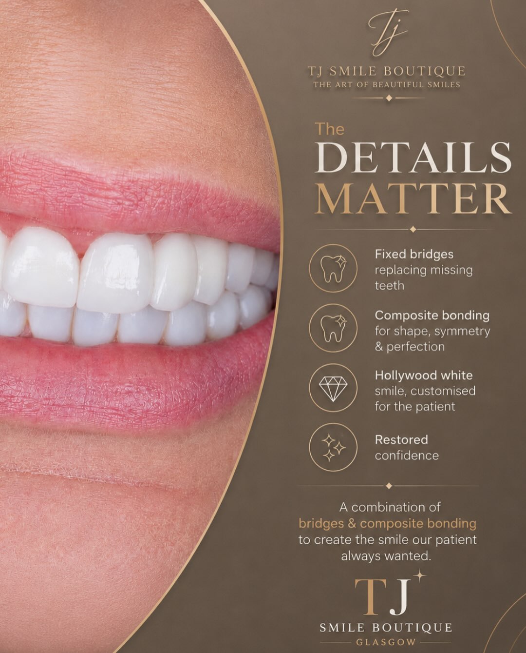 From missing teeth to a confident Hollywood smile ✨ This smile transformation was designed for a patient who wanted a brighter, fuller and more… — image 4 of 4